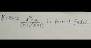 Express This In To Partial Fractions #2