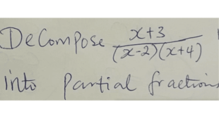 Solve This Expression Into Partial Fractions